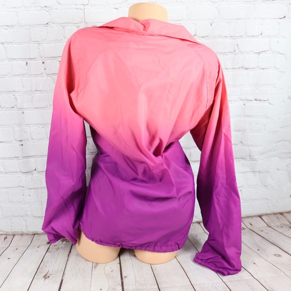 VS PINK coaches Snap Front Ombre Collared Jacket - Picture 7 of 7